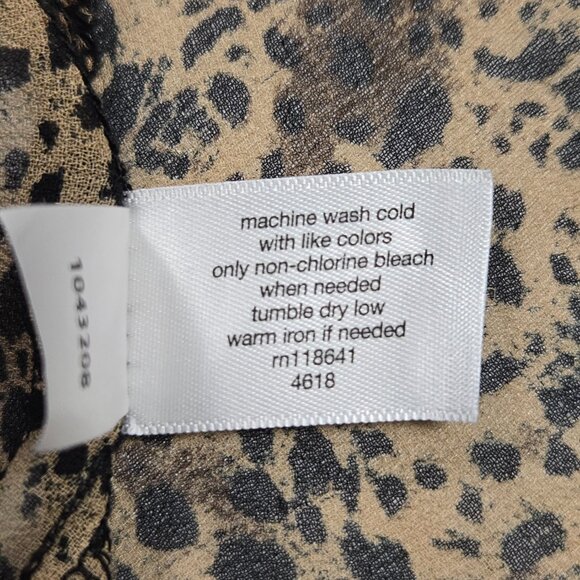 Lane Bryant Animal Print Tunic Top 22/24 Long Sleeve Boho Resort Casual - Picture 9 of 12